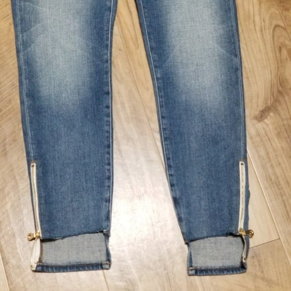 FRAME Le Garcon Low Rise Boyfriend Blue Jeans 23 Womens Slim Straight Step Ankle - Picture 4 of 12